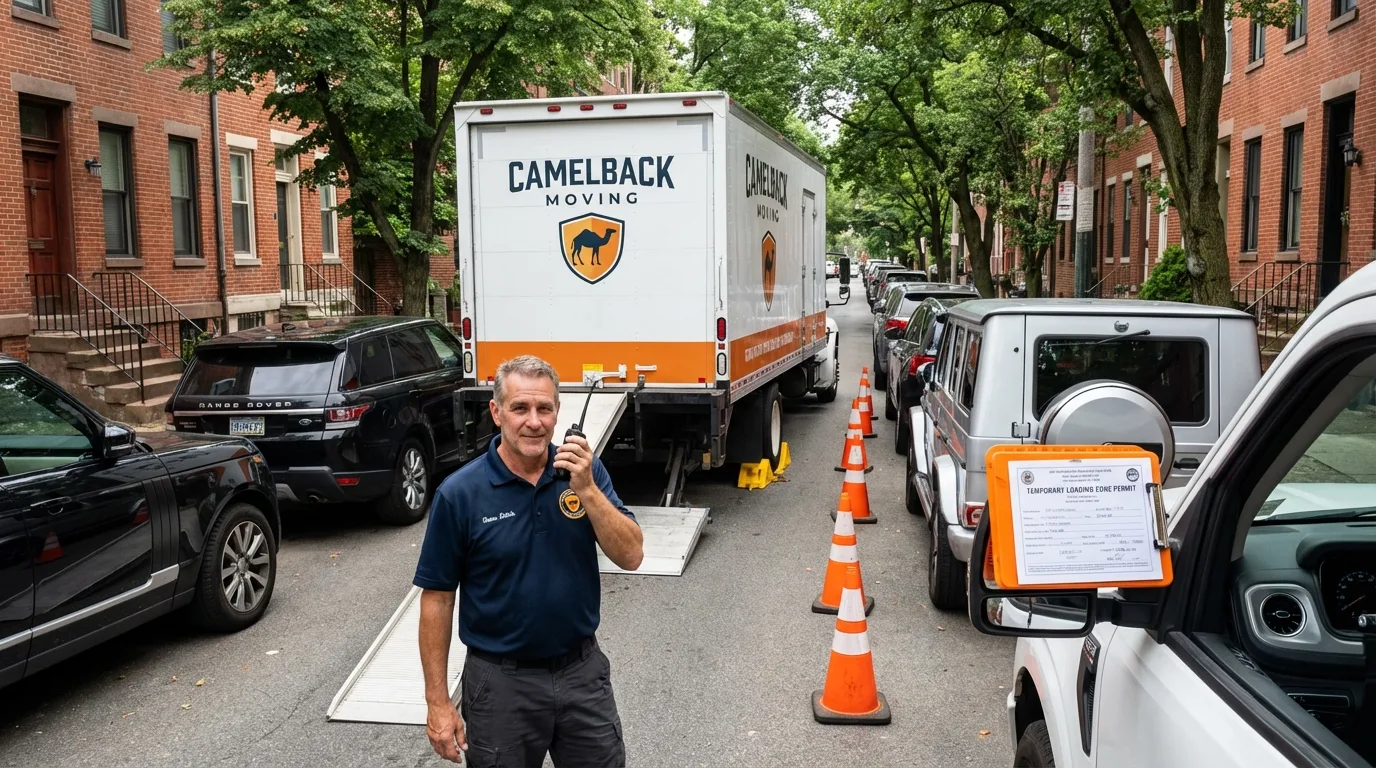 City street loading permit setup in Hagaman, NY